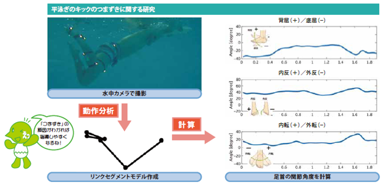 平泳ぎのキックのつまずきに関する研究