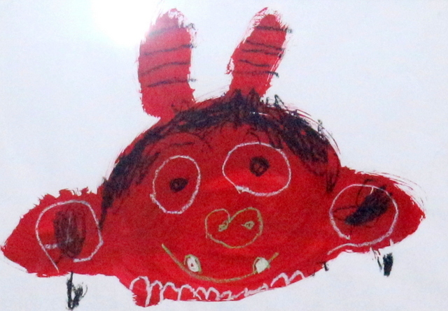 写真:鬼の絵