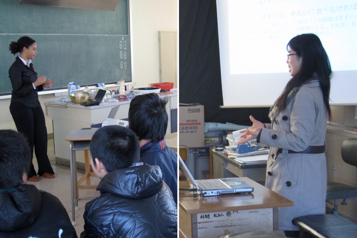 [画像]松阪市の「帰国・外国人児童生徒受入促進事業」における受入促進モデル校での多文化理解推進