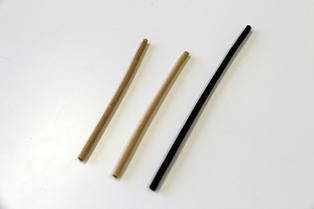 wood drinking straw