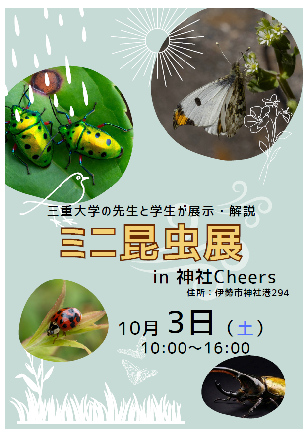 ミニ昆虫展　チラシ