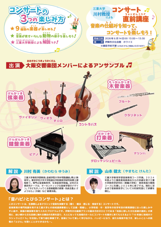音ハピ♪とびらコンサートVol.1　チラシ　裏