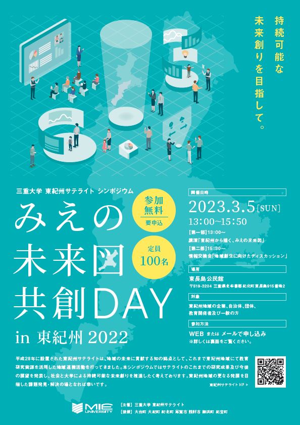 みえの未来図共創DAY in 東紀州2022　チラシ