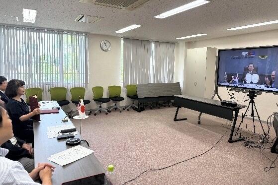 大学間協定締結の様子
