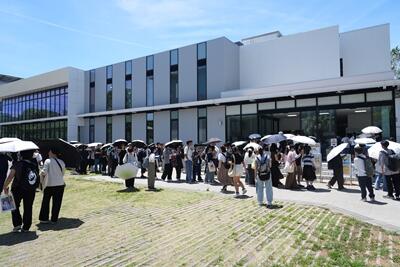 地域共創プラザ前の様子