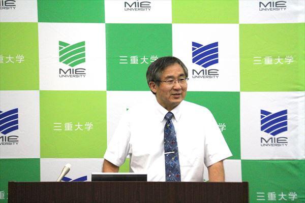 三宅秀人工学研究科長補佐・教授からの発表