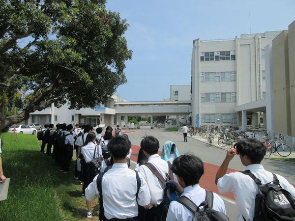工学部エリアのキャンパスツアー