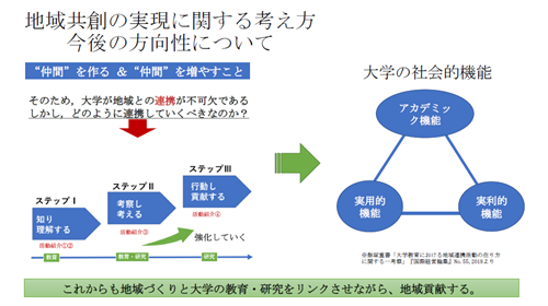 地域共創の実現に関する考え方 今後の方向性について