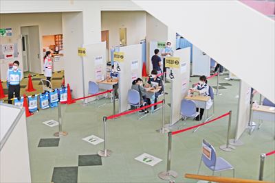 職域接種の様子