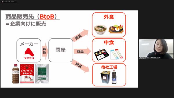 説明を行う担当者