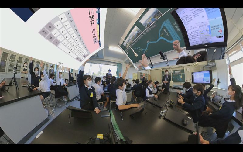 公開研究会の360度VR映像