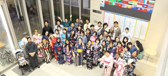 集合写真 大学内にて