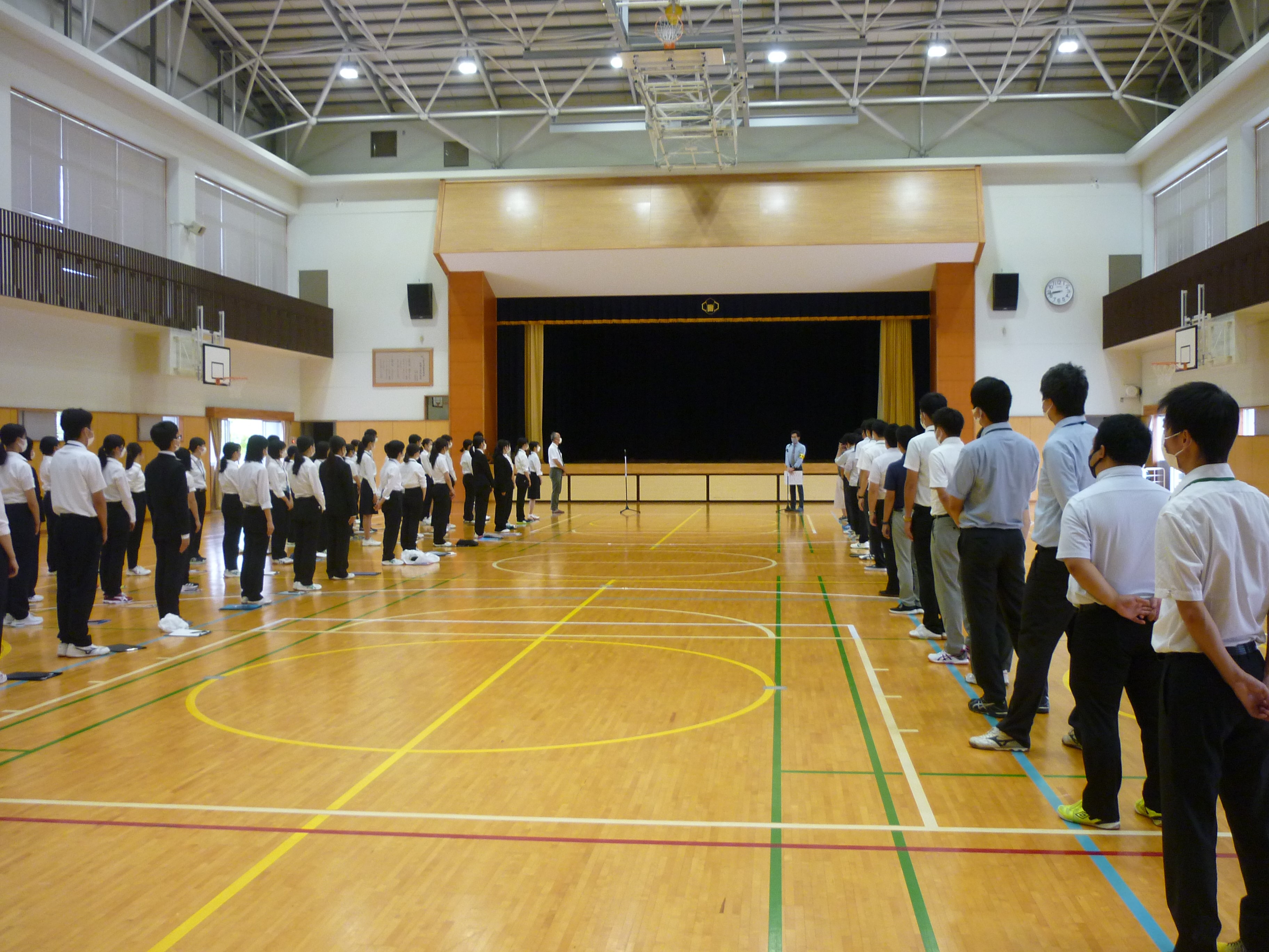 教育実習の着任式