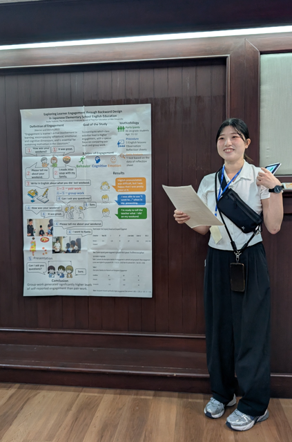 発表する吉見さん